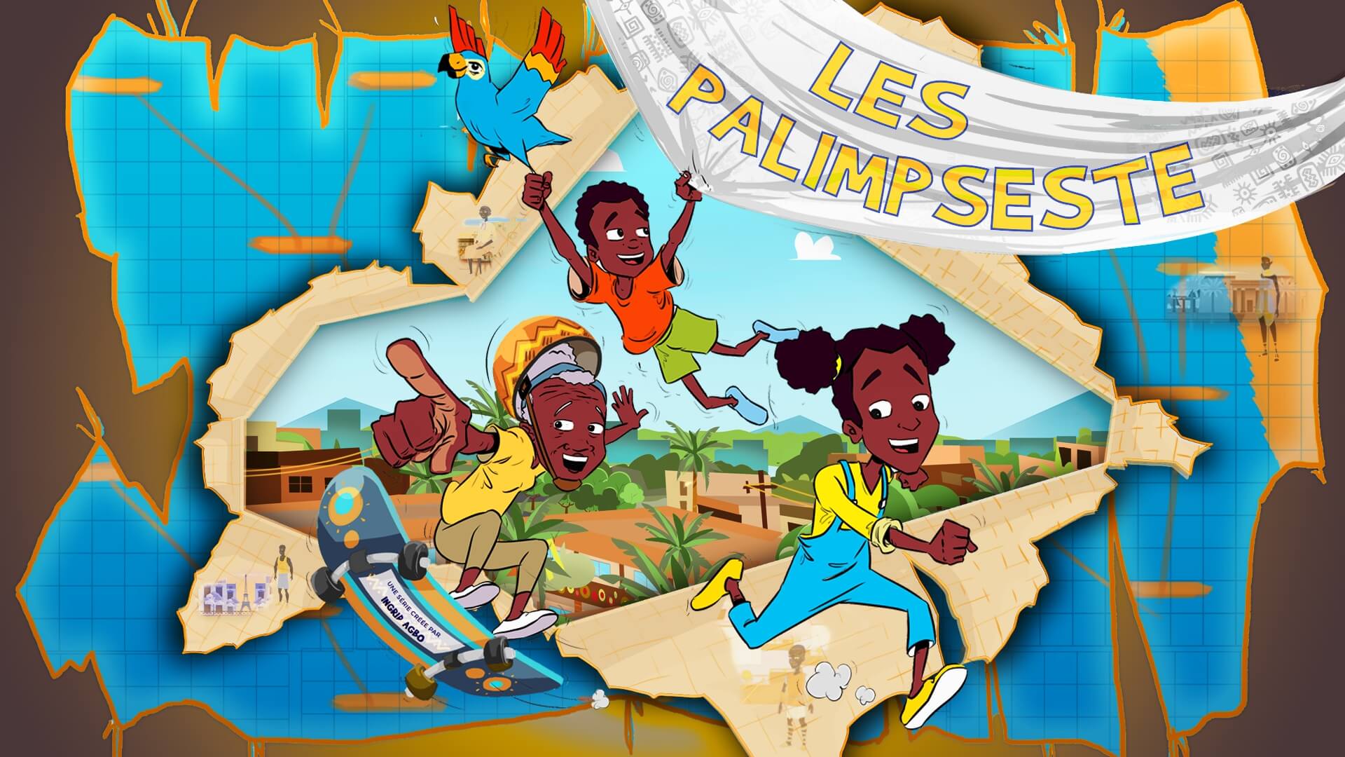 Dessin animé africain pour la jeunesse, mettant en avant les histoires et les traditions de l'Afrique.